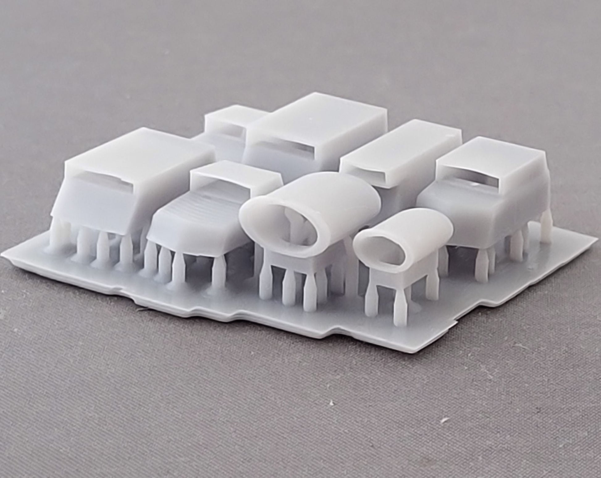 1:43rd 70s style custom car hood scoops