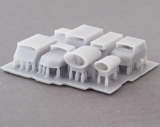 1:43rd 70s style custom car hood scoops