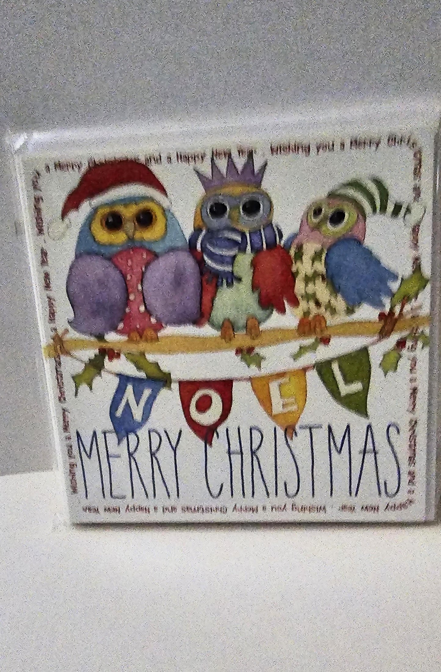3   quirky owls    cards 5   merry christmas  and ahappy new year