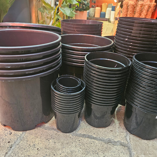 Black Plastic Nursery Pots