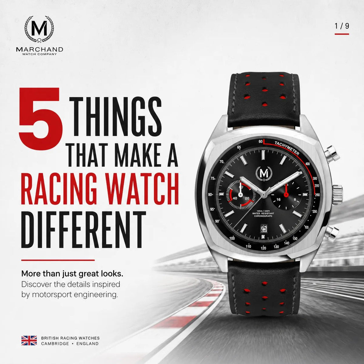 Classic Driver Chronograph, Black Strap