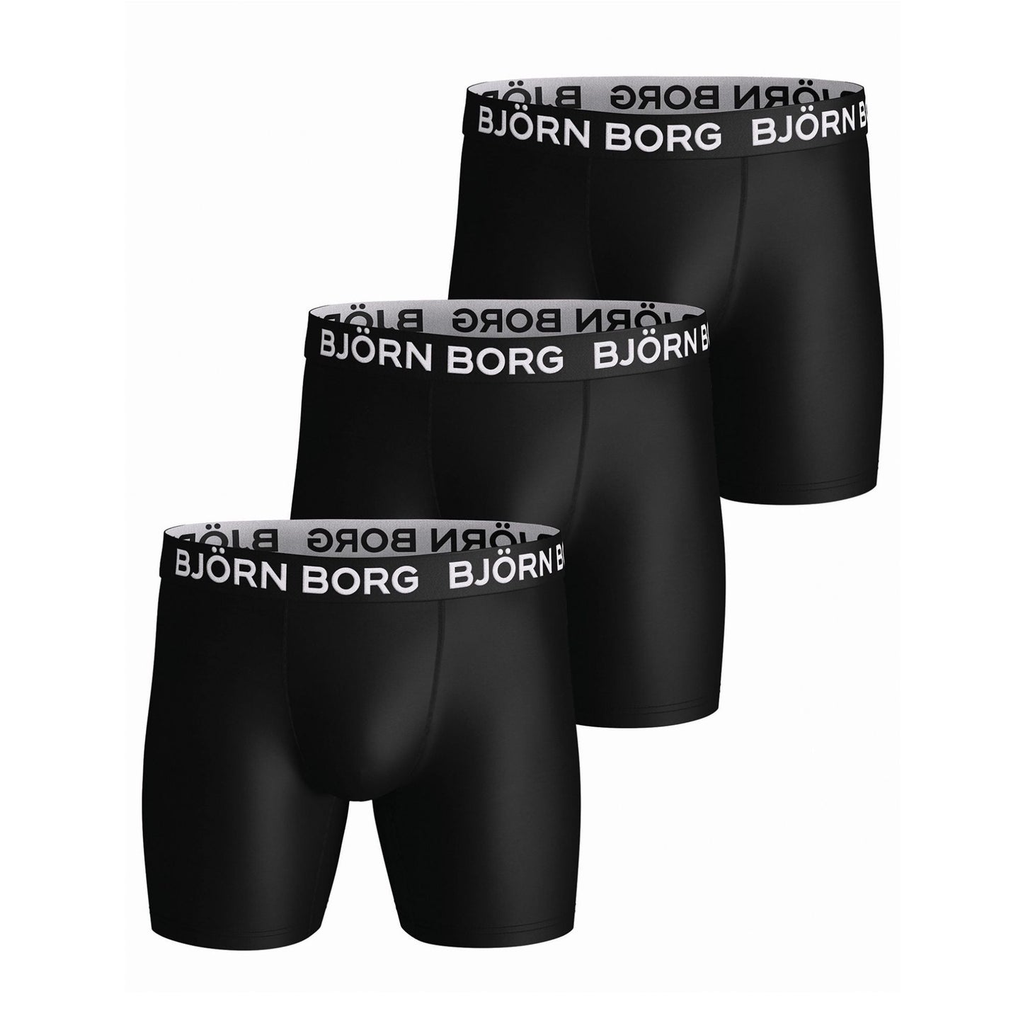 3 Pack Mens Sports Performance Boxer Shorts (Designer)