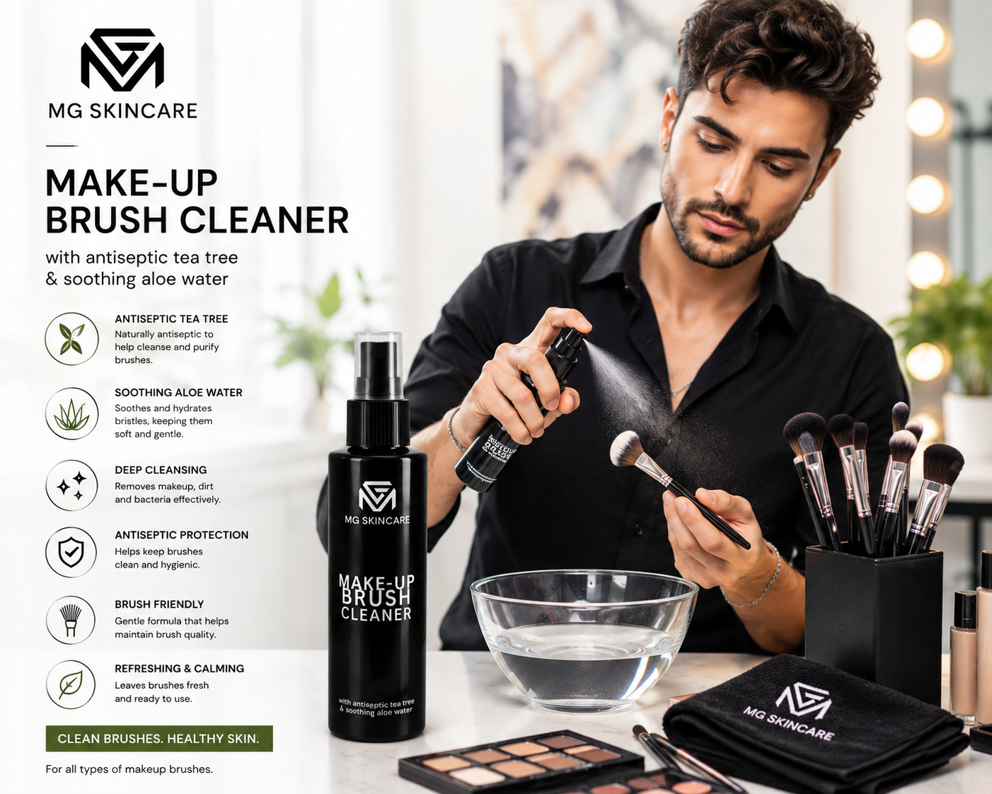 MAKEUP BRUSH CLEANER SPRAY. 150ml