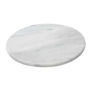 Salerno White Marble Lazy Susan