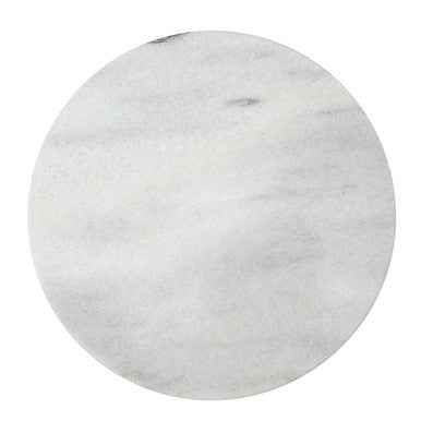 Salerno White Marble Lazy Susan