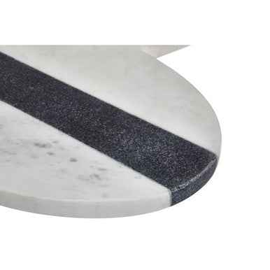 Bulgari White And Grey Marble Round Paddle Board