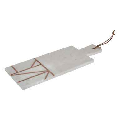 Monzaro White Marble And Copper Inlay Paddle Board