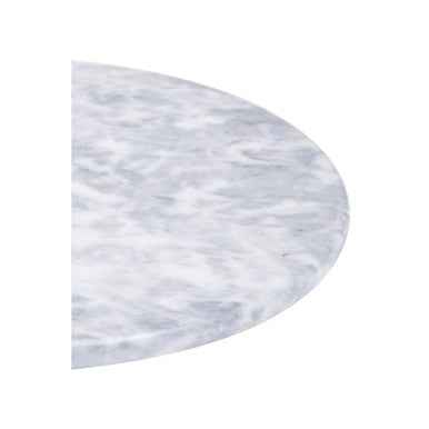 Salerno Grey Marble Cake Stand With Silver Handle