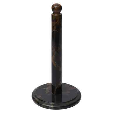 Marmore Black And Gold Marble Kitchen Roll Holder