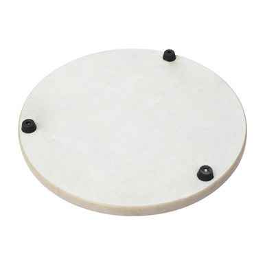 Salerno White Marble Round Chopping and Serving Board