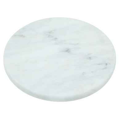 Salerno White Marble Round Chopping and Serving Board