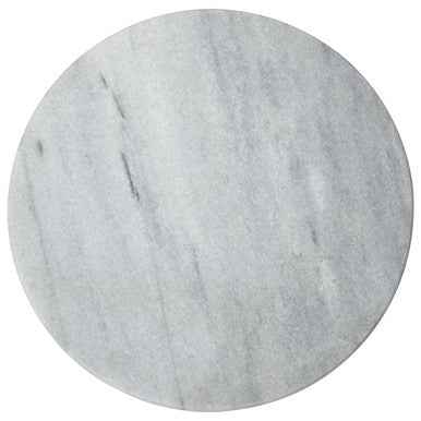 Salerno White Marble Round Chopping and Serving Board