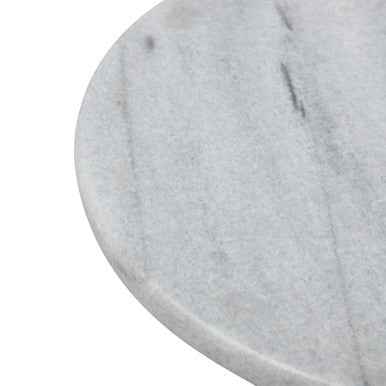 Salerno White Marble Round Chopping and Serving Board