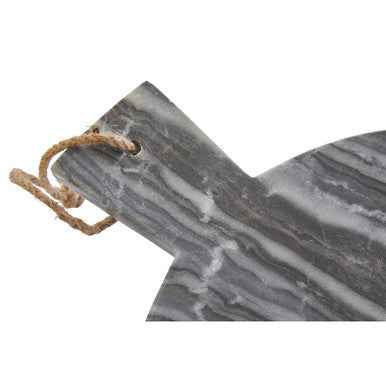 Marmore Grey Marble Round Paddle Serving Board