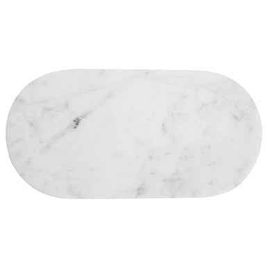 Kindia Oval White Marble Serving Board