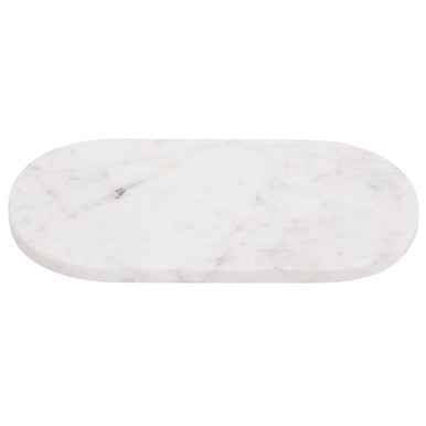 Kindia Oval White Marble Serving Board