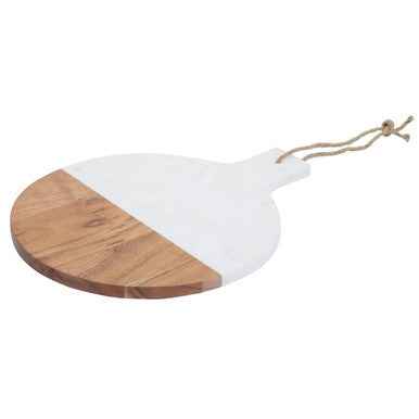 Monzaro Large Marble And Acacia Wood Paddle Board