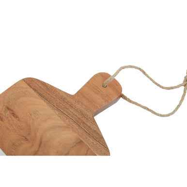 Monzaro Rectangular Marble And Acacia Wood Paddle Board