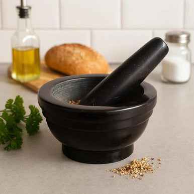 Marmore Brown Marble Mortar And Pestle