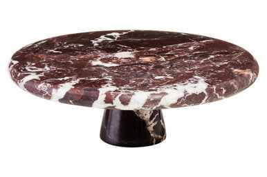 Salmo Red Marble Cake Stand