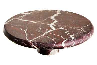 Salmo Red Marble Cake Stand