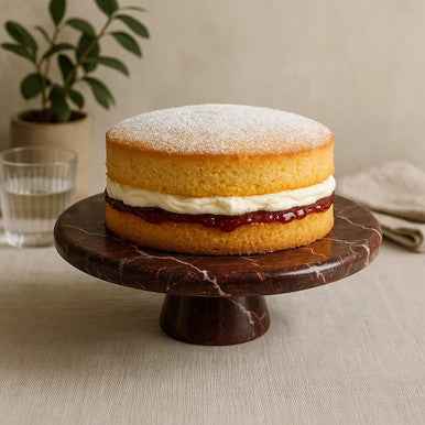 Salmo Red Marble Cake Stand