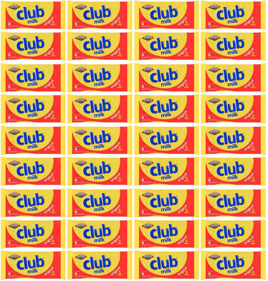 36 x Jacob's Club Milk Original 5 X 22G (110G)