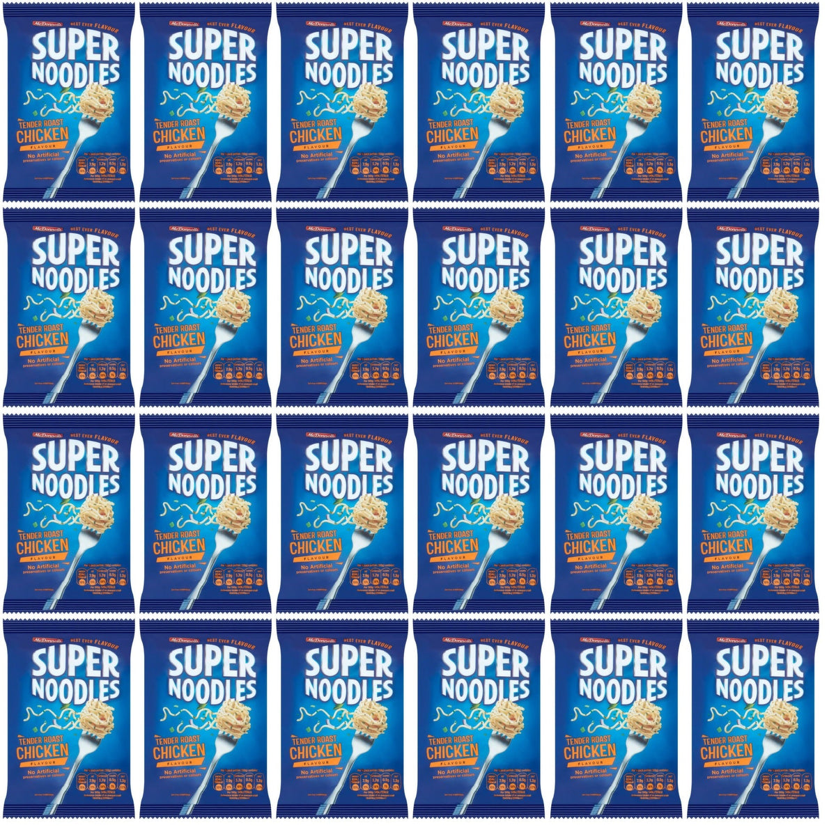 24 x Mcdonnells Super Noodles Tender Roast Chicken Flavour 85G