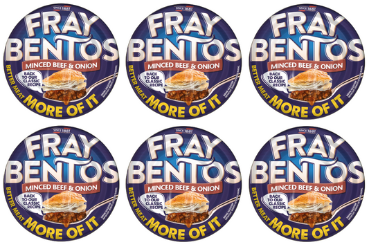 6 x Fray Bentos Mince Beef & Onion Pie - 425GM