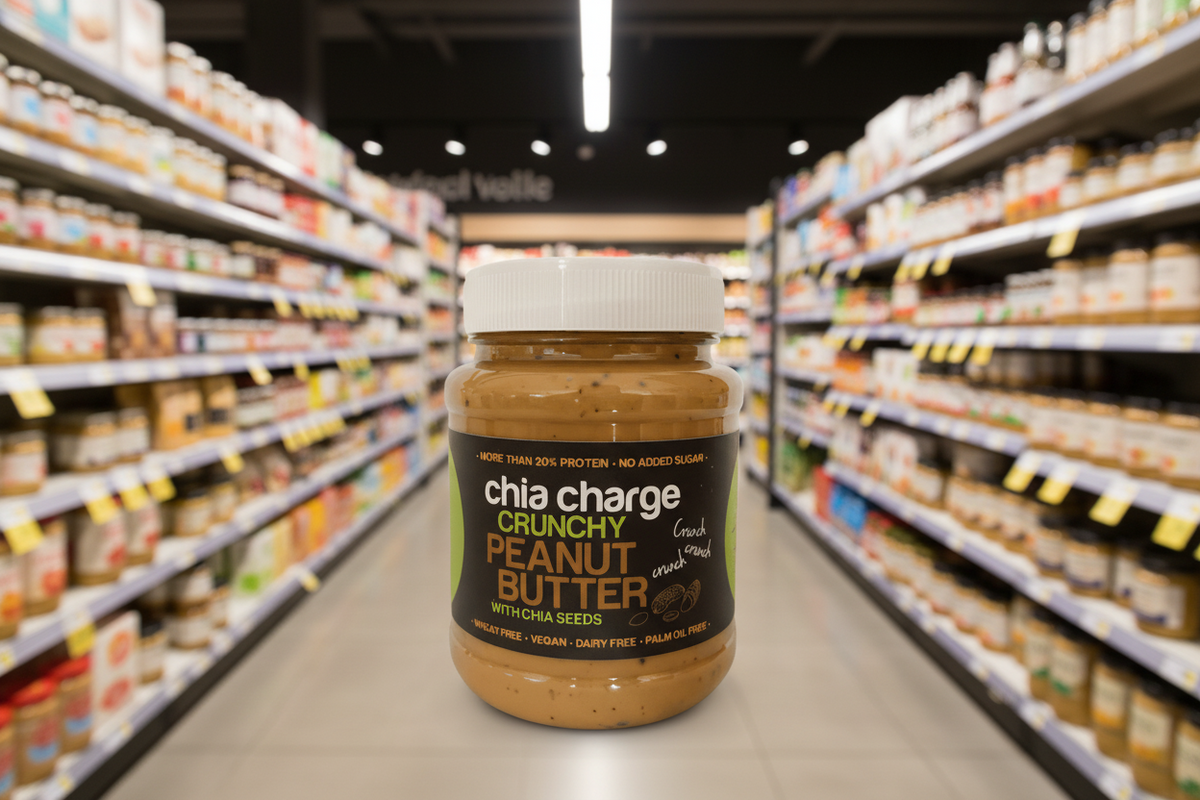 Chia Charge Peanut Butter with Chia Seeds Crunchy - 350g
