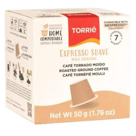 100% Home Compostable Nespresso Compatible Suave Mild Coffee 10 Capsules