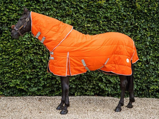 200g Stable Rug With Detachable Neck - Orange