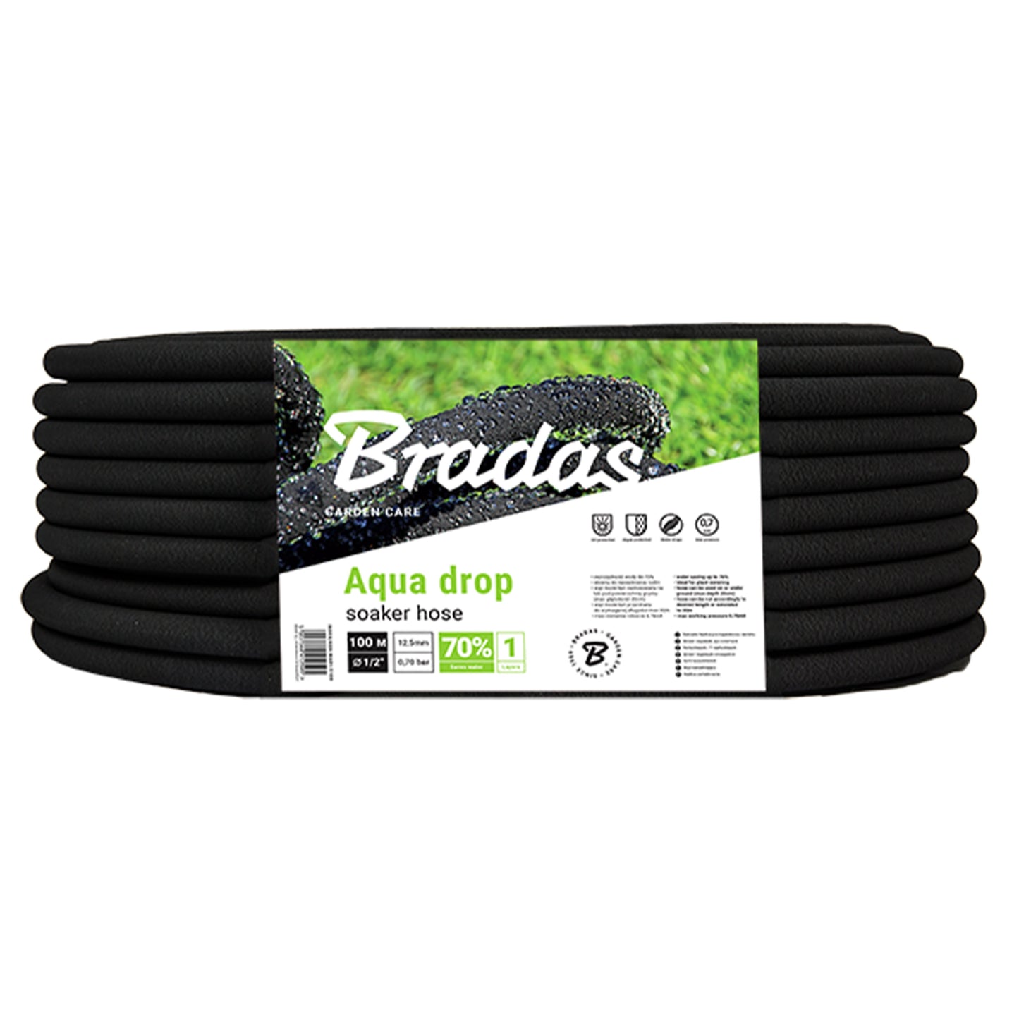 Aqua-Drop Porous Pipe Soaker Hose 100m Hose Pipe Fitting Drip Irrigation Fitting