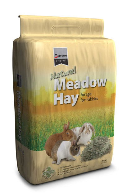 Supreme Natural Meadow Hay 2kg - Case of 5