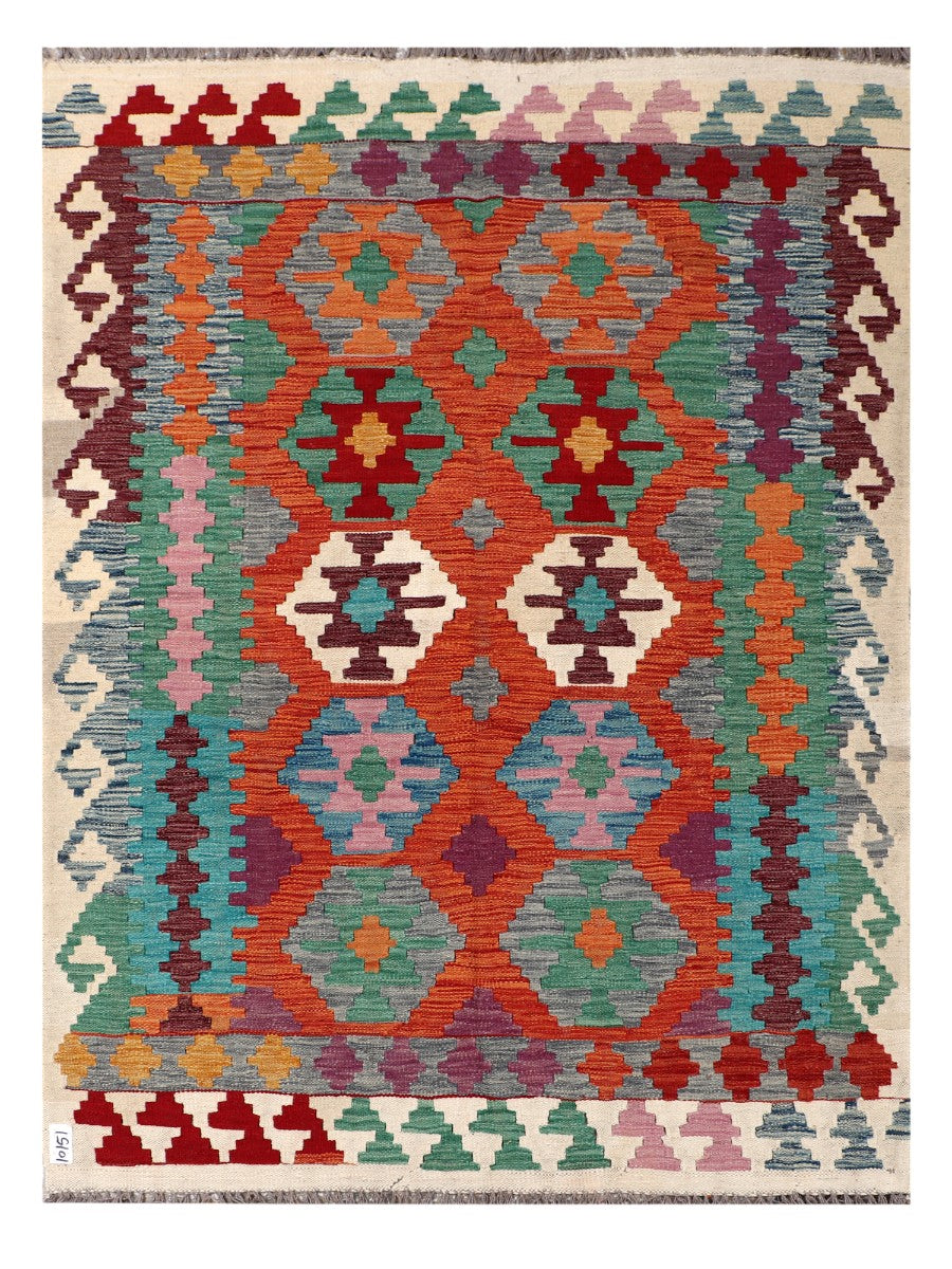 Maimana Afghanistan Kilim Rug - 184 x138 cm