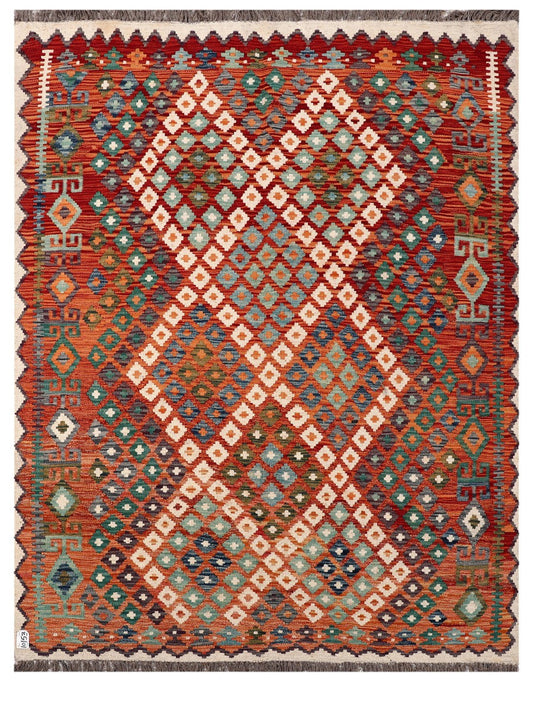 Maimana Afghanistan Kilim Rug - 207 x162 cm