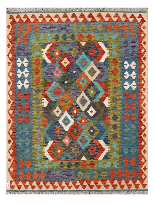Maimana Afghanistan Kilim Rug - 194 x151 cm