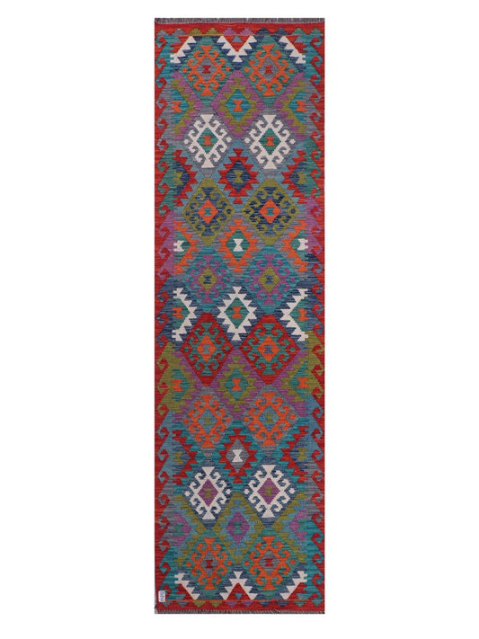 Maimana Afghanistan Kilim Runner - 297 x 85 cm