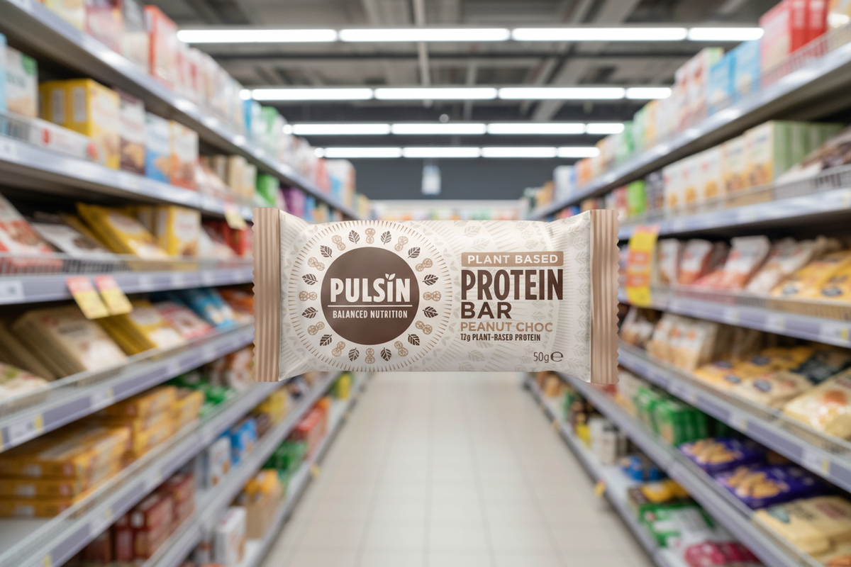 18 x Pulsin Peanut Choc Protein Bar - 50g