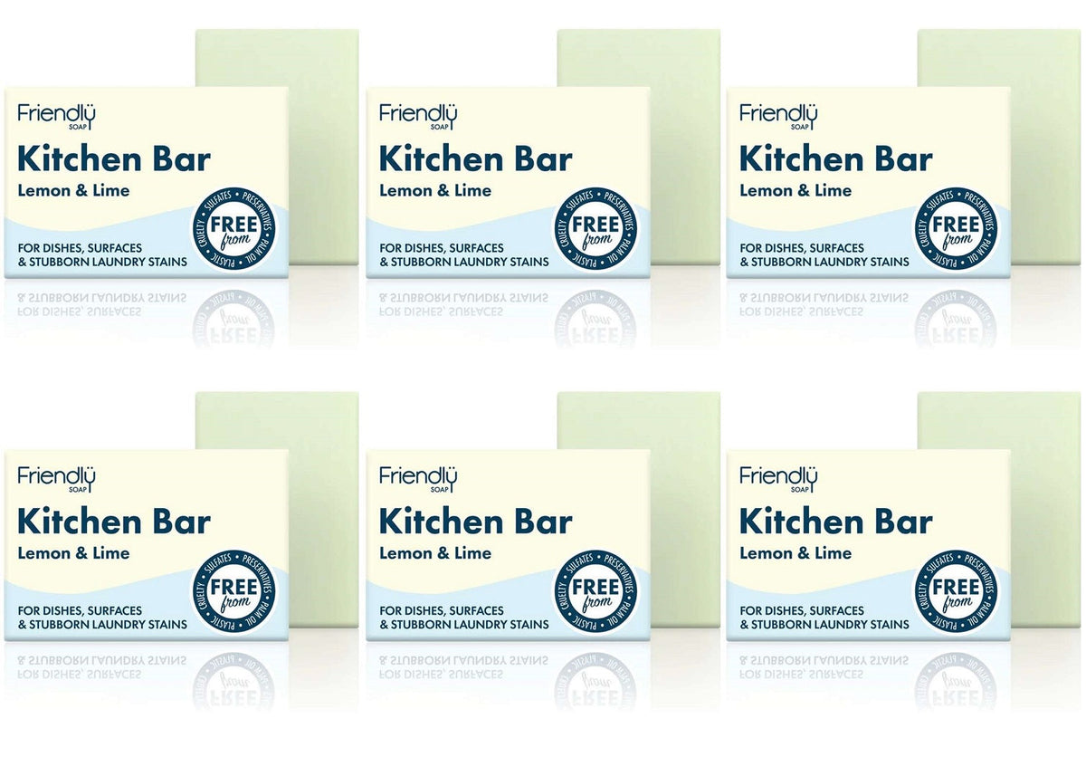 6 x Friendly Soap Kitchen Bar - 95g