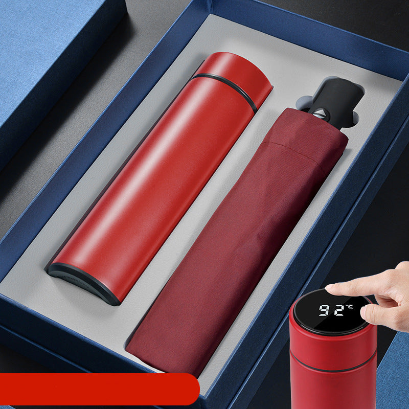 Professional 2-Piece Gift Set - Umbrella & Thermos Flask