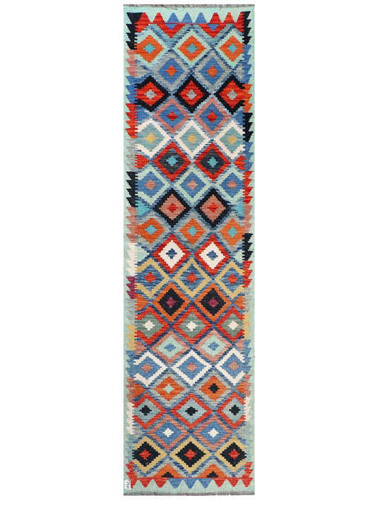 Maimana Afghanistan Kilim Runner - 290 x 79 cm