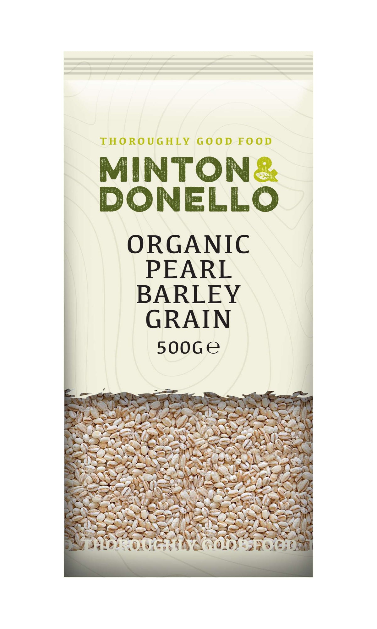 6 x Minton & Donello Organic Pearl Barley Grain - 500g