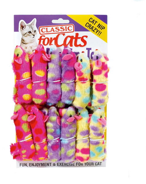 Classic Catnip Plush Ferret 110mm - Case of 12