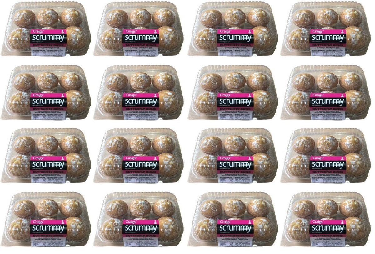 16 x Craigs Butterfly Buns 6Pk