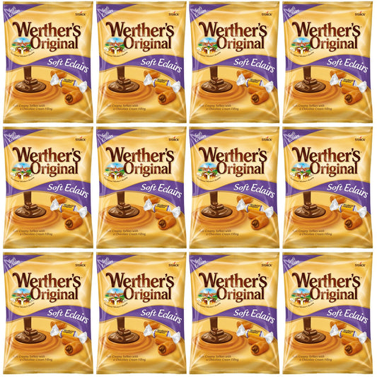 12 x Werthers Soft Eclair Bag - 100Gm