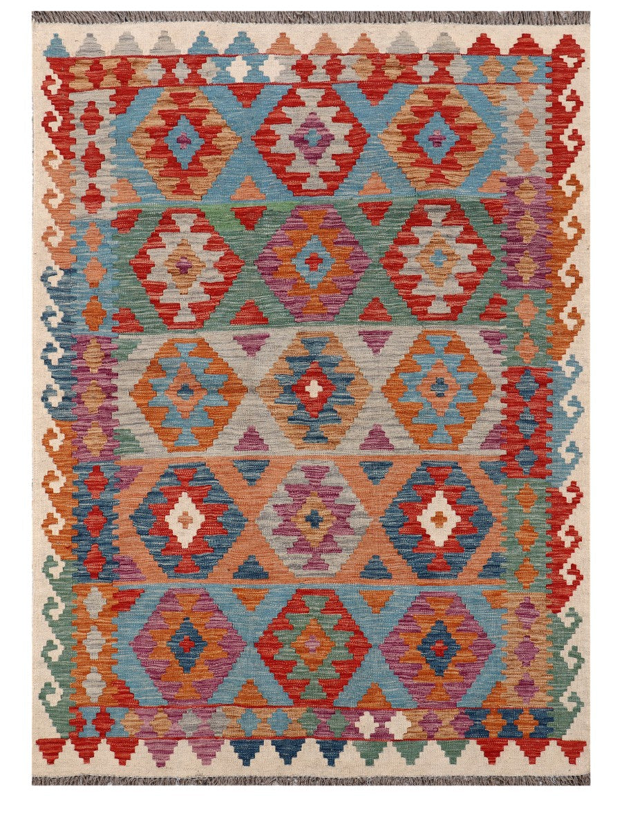 Maimana Afghanistan Kilim Rug - 208 x152 cm