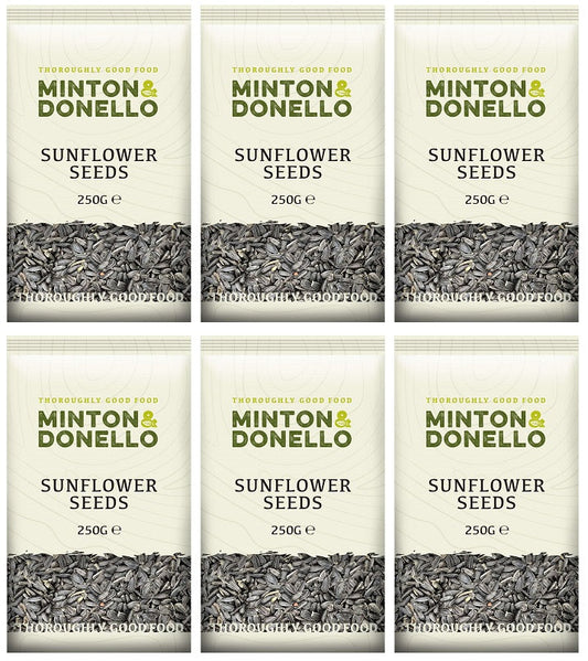 6 x Minton & Donello Sunflower Seed - 250g