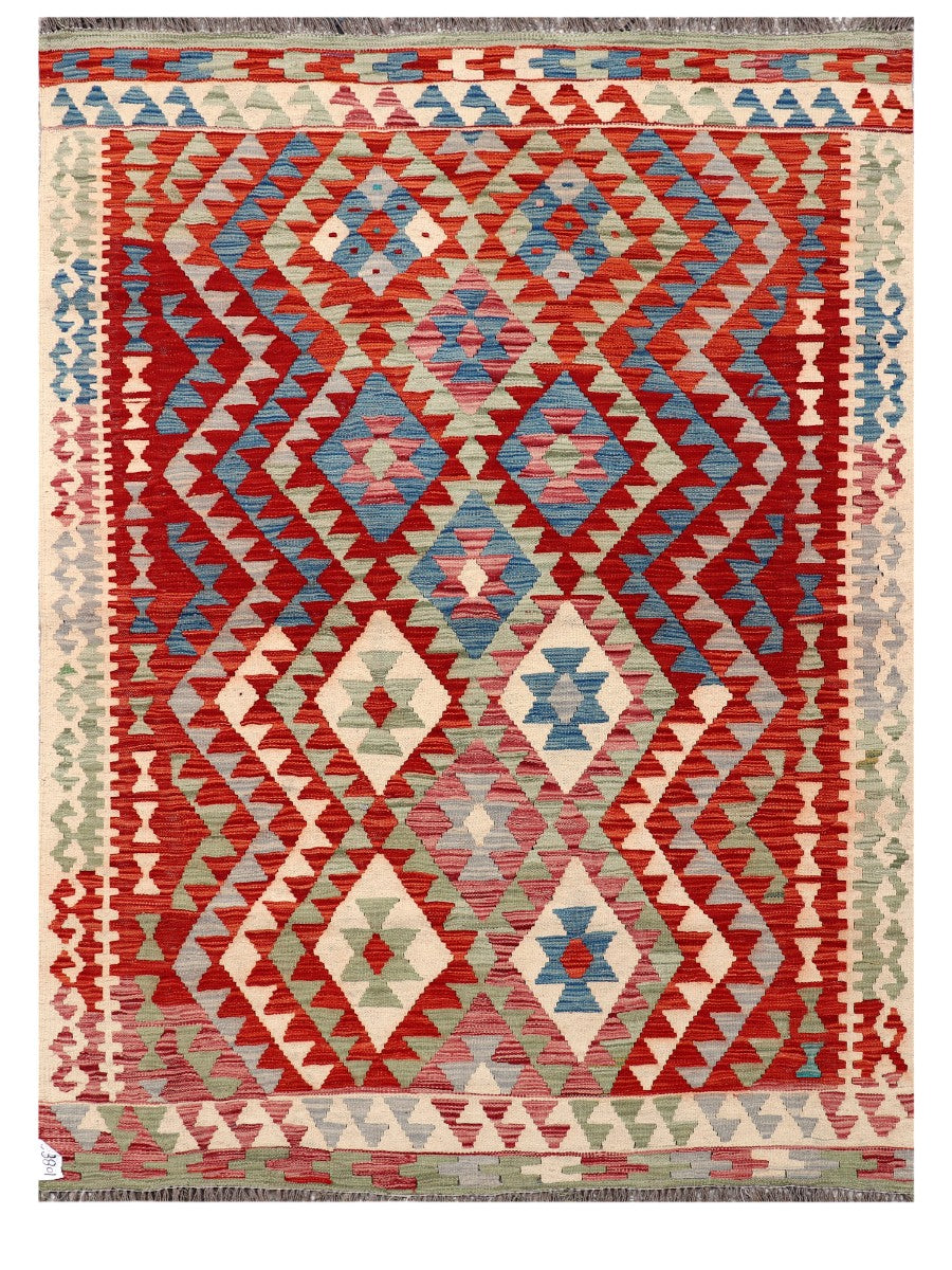 Maimana Afghanistan Kilim Rug - 207 x153 cm