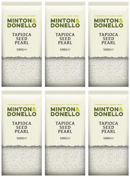 6 x Minton & Donello Tapioca Seed Pearl - 500g
